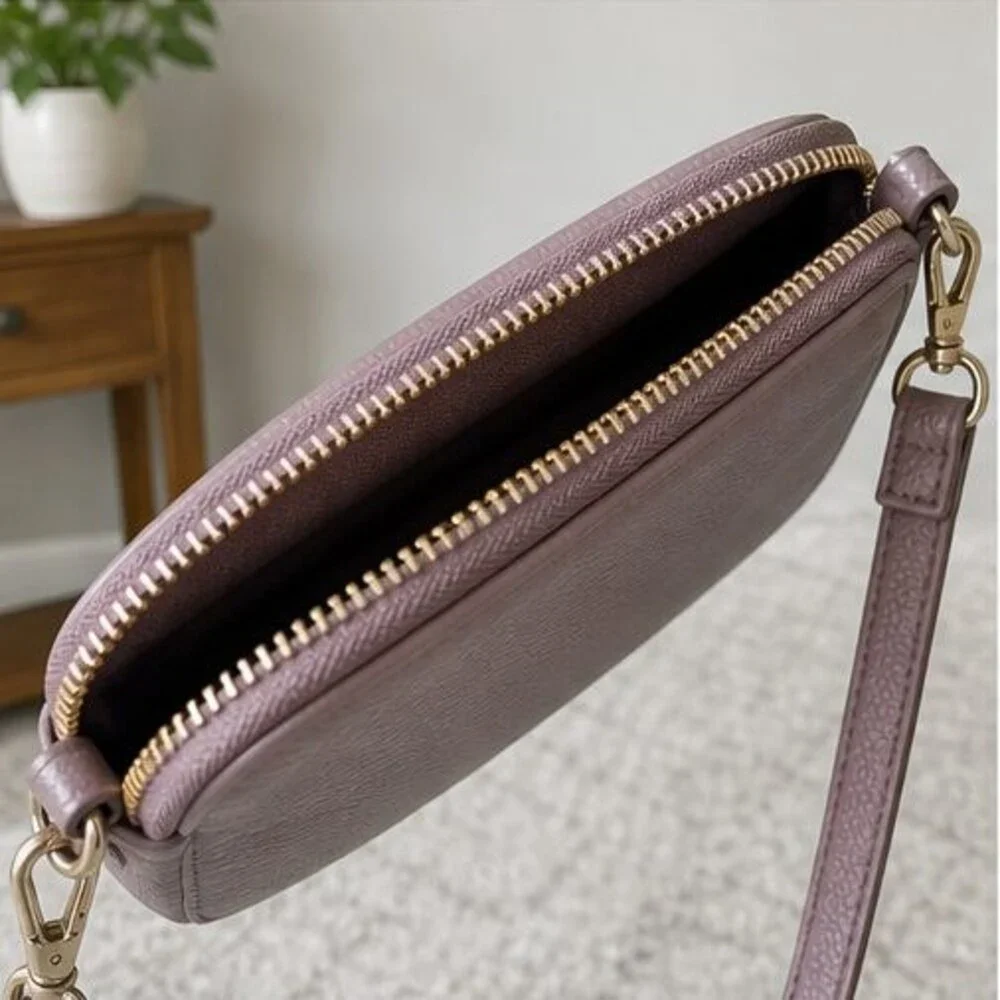 Camel Pebbled Crossbody Bag